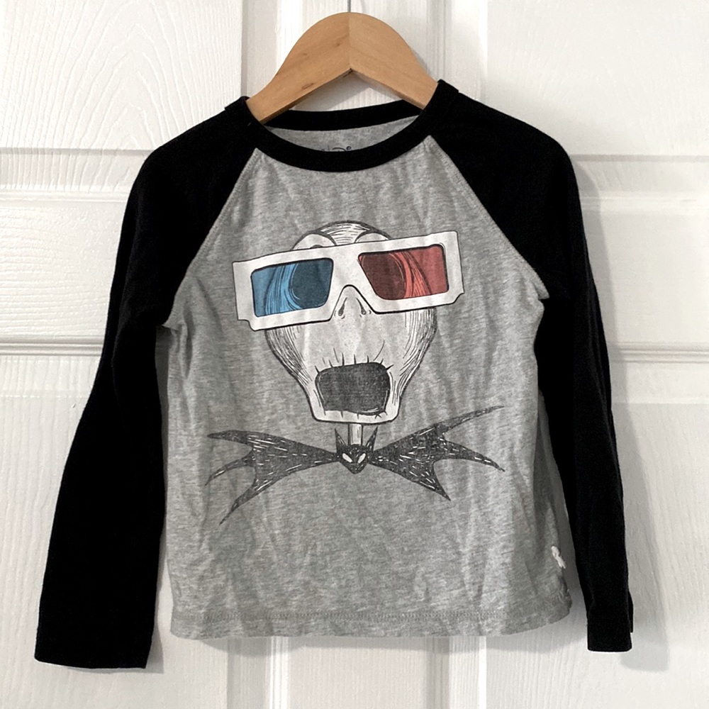 GAP Disney Nightmare Before Christmas Jack Skellington Long Sleeve T-Shirt